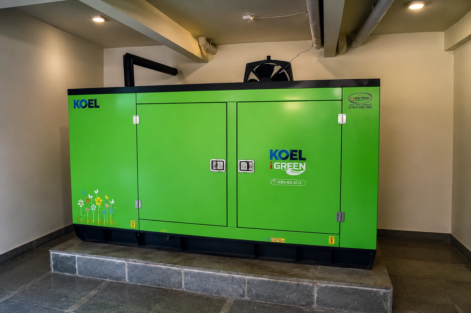 100% silent power backup generator system at our premium Dehradun homestay